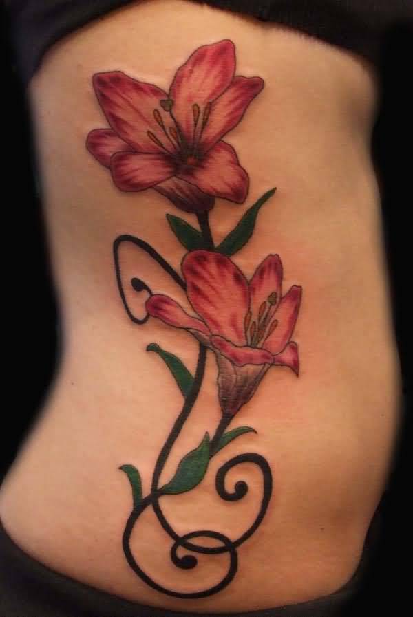 45+ Awesome 3D Flower Tattoos Designs - Best 3D Flower Images