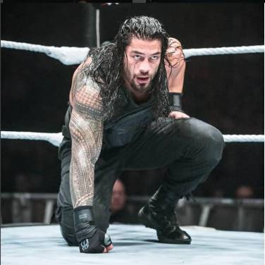 Perfect Full Sleeve Cool Samon Tattoo Design For Famous Roman Reigns