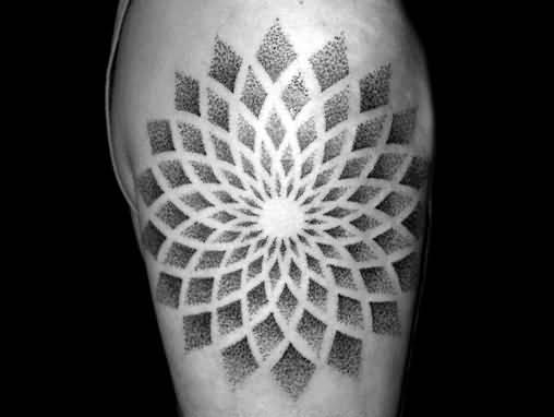 Dotwork Sleeve Mandala Tattoo by Heart of Art
